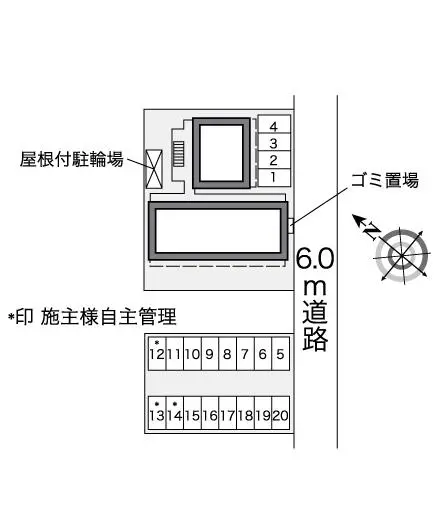 ★手数料０円★所沢市東所沢２丁目　月極駐車場（LP）